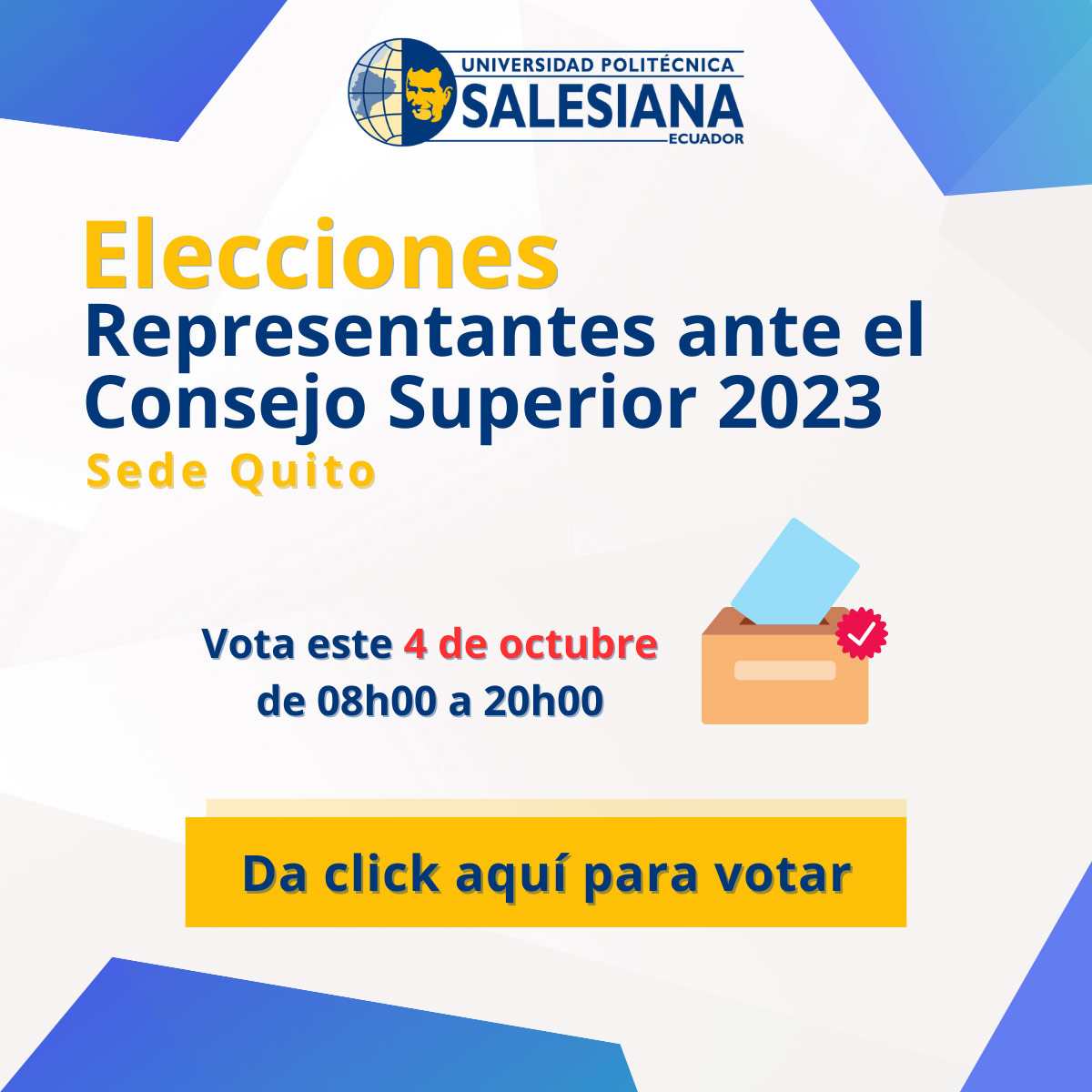 Elecciones directivas de carreras - Sede Cuenca
